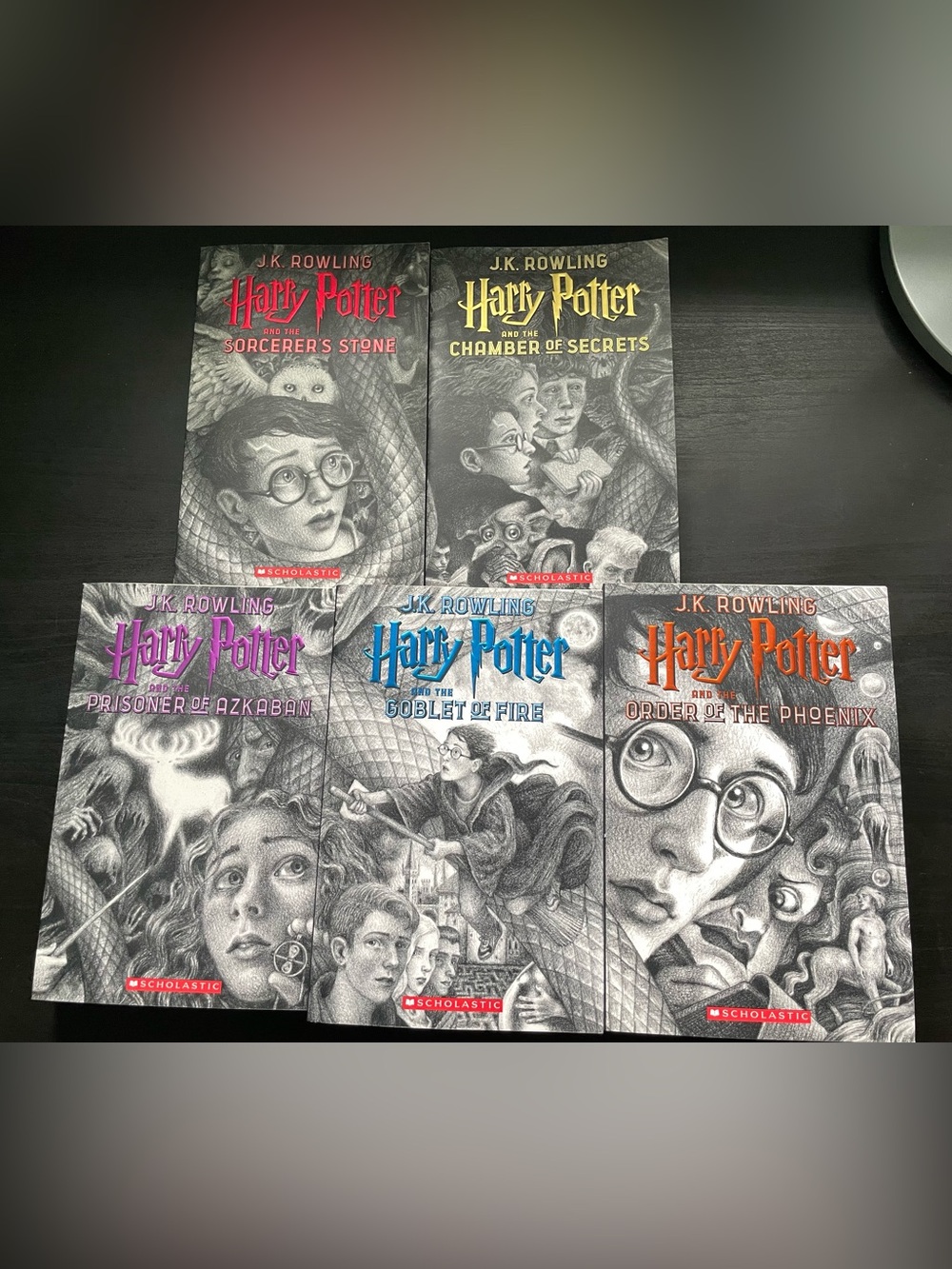 Books 1-5 of the Harry Potter Series by JK Rowling